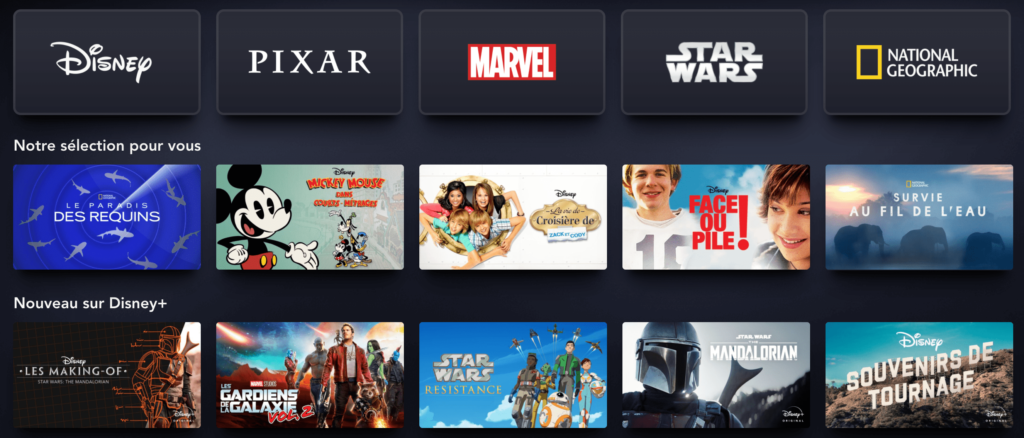 plateforme disney +